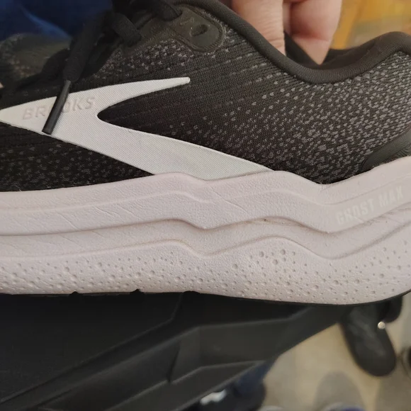 Brooks Ghost Max 2 Black and Pink Athletic Sneakers - Picture 2 of 6